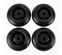Kueohse Roues D'Équipement de Fitness pour Tapis de Course 4pcs - pour Vélos d'exercice et Machines de Marche, Diamètre 70mm, Trou Intérieur 8mm.