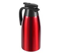 Kueohse Rouge 304 en Acier Inoxydable Flacon Thermique 2 L Isolé sous Vide Pot d'eau Café Thé au Lait Cruche Pichet Thermique pour et Le Bureau
