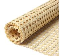 Kueohse Rouleau de Sangle de Rotin, 17,5 X 40 Pouces Tissés Ouverts Mesh PE Bonebing pour Le Bricolage pour Les Projets de Décoration Intérieure, Roard Synthétique