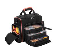 Kueohse Sac à Outils avec 3 Compartiments de Rangement Amovibles, Sac à 2 Couches pour Outils à Main, pour Réparateur, Électricien, Menuisier.