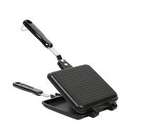 Kueohse Sandwich Maker Antiadhésif Hot Sandwich Maker Grill Casseroles avec Poignée en Aluminium Flip Pan pour la Cuisine à