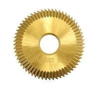 Kueohse SchlüSsel Lame de coupe 60 x 6 x 16 x 60T Revêtement TiN HSS Clé de coupe Machine Cutter Outil de serrurier Clé Duplication Machine Lame