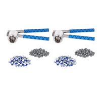 Kueohse Sertisseuse de Flacon Rabattable de 20 mm, 200 Capuchons Rabattables et 200 Bouchons en Caoutchouc Inclus