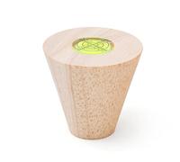 Kueohse Shaper Rond en Bois à Bouche Plate avec Niveau à Bulle Intégré - pour la Modélisation de Tasses en Céramique, Réparation D'Outils de Poterie en Argile.