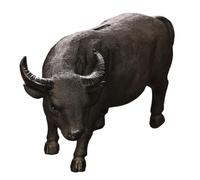 Kueohse Statue de Vache Cadeau Taureau Tirelire Pièce de Monnaie Penny Tirelire à Collectionner Vache Sculpture Noir