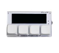 Kueohse Support Anti-Cheat pour Jeux Micropad 4 Touches Programmables avec Affichage Couleur, Touches de Raccourci pour, Filaire.