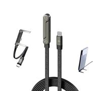 Kueohse Support de Bureau de avec Câble de Charge Type-C à Type-C de 240W, Câble de Chargeur avec Support Caché, Design 2-en-1.