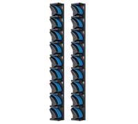 Kueohse Support de Canne à Pêche Vertical, Pack de 2, Support de Canne à Pêche Mural, 2 Supports de Canne à Pêche - Capacité Jusqu'à 18 Cannes.