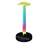 Kueohse Support de Casque de RGB avec Éclairage Ambiant pour Bureau, Support Ergonomique pour Écouteurs pour Joueurs PC, Casque Noir.