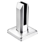 Kueohse Support de en Acier Inoxydable 304 pour Verre de Piscine, Pince de Piscine, Support D'Escalier, Poteau de Balustrade, Pince de Support de de Pont de Sol