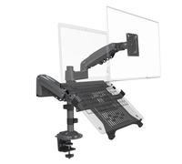 Kueohse Support de Moniteur à Double Ressort pour Bureau 17-27" Double Bras de Support pour Moniteur Charge Maximale 2-9 Kg