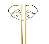 Kueohse Support de plante en forme de Monstera, réutilisable, support de tronc de plante stable en alliage, support pour plantes et légumes D