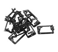 Kueohse Support de pour Plaque Murale Basse Tension 12 PièCes Simple (1 Gang) - Noir