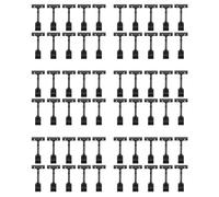 Kueohse Support de Signe en Plastique Réglable de 60 Pièces, Clips D'Affichage à Double Tête de Style à Clipser Étiquette de Prix de Signe de Réutilisation Rotative pour le Magasin