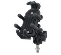Kueohse Support de Téléphone de Tige de Fourche de Moto avec Amortisseur de Vibrations, Support de Téléphone Portable de Moto Réglable, à Vis Facile à Installer - M10