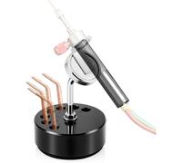 Kueohse Support de Torche à Acétylène avec Base Magnétique, Doté de 7 Trous de Rangement pour Embouts, Organisateur Stable pour Bijoutiers et Métallurgistes.