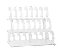 Kueohse Support d'écran de montre en acrylique transparent 24 bits - Boîtier de support de montre transparent - Support de bracelet