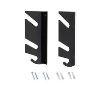 Kueohse Support Mural pour Skateboard en Acrylique Noir avec Crochet de Suspension, Support pour Skateboard Longboard