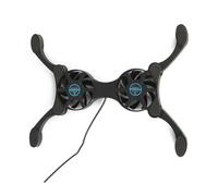 Kueohse Support Pliable pour Ordinateur Portable avec Double Ventilateurs pour Ordinateur Portable de 7 à 15 Pouces