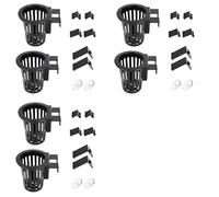Kueohse Support pour Plantes D'Aquarium avec Crochets D'Extension de 4 cm et Ventouses pour Culture Aquaponique de Plantes en Aquarium, 6 Pièces.