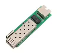 Kueohse Switch Fibre Mini RPOE 1.25G Convertisseur de Support Module D'Émetteur-Récepteur 5V Entrée DC Type-C 1 Emplacement 1 Ethernet RJ45 sans Boîtier