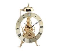 Kueohse Table Clock Quartz Clock Perspective Mouvement pour de Chambre Décoration Dorée