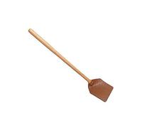 Kueohse Tapette à mouches en cuir synthétique robuste avec poignée en bois, tapette à mouches en cuir pour l'intérieur et l'extérieur, réutilisable,