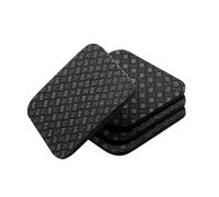 Kueohse Tapis de Vélo d'exercice Antidérapant Double Face 4PCS, Tapis en Silicone Amortissant pour Vélo d'exercice, Tapis de Course, Tapis de Marche.
