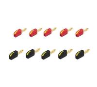 Kueohse Test Électrique 10pcs 4 mm Plug à Banane High Courant 32A Connecteur de Connexion Plaqué Or 32A
