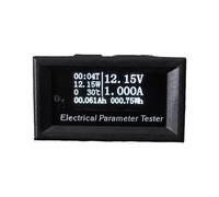 Kueohse Testeur Multifonction OLED pour Mesurer la Tension, le Courant, la Puissance, la Température, le Temps, la Capacité et L'Énergie. Instrument de Mesure Numérique 33V/10A.