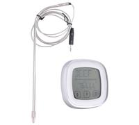 Kueohse Thermomètre numérique à viande pour barbecue - Lecteur de température avec sondes en métallique