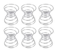 Kueohse Tillandsia Lot de 6 supports en acier inoxydable pour plantes aériennes et ananas