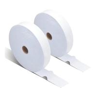 Kueohse Tissu JellyRoll pour Matelassage, Rouleaux de Ouate de Laine Mélangée en Coton de 2 1/2 Pouces pour Tapis, Portefeuilles (2 Rouleaux) (2 1/2 Pouces X 70 Mètres)