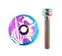 Kueohse Titanium Alloy Top Top Cap Bike Headset Couverture pour Les Vélos de Montagne Titanium Headset Top Cap A