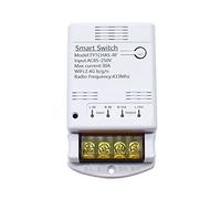 Kueohse Tuya Module relais Wifi 30 A 85-250 V Smart Switch DIY 433 MHz Contrôleur APP Voice Relay Timer Télécommande