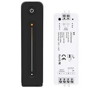 Kueohse Variateur LED 12 V 5 V 24 V 36 V 8 A PWM Interrupteur sans avec réglage de la luminosité 2,4 G Télécommande pour bandes LED unies
