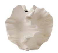 Kueohse Vase corail, récipient d'art nordique pour fleurs, vase d'herbe de la pampa, décoration de table de salon, pièces centrales, blanc crème, B, , haute qualité, facile à utiliser