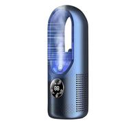 Kueohse Ventilateur sans Lame Ventilateur Électrique Ménage Dortoir Ventilateur de Refroidissement Pulvérisation Refroidi à l'eau Ventilateur de Bureau Bleu