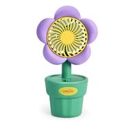 Kueohse Ventilateur USB Portable Mini Ventilateur Portable Style Mignon pour Cadeaux d'anniversaire Violet