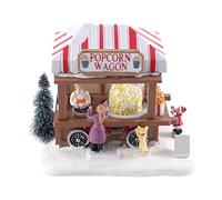 Kueohse Village de Noël à LED - Village de vacances de Noël coloré avec musique - Maison -corn