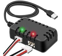 Kueohse Voiture RC Compatible avec Batterie 2S - Chargeur de Batterie Lipo 7.4V - Câble USB 2-en-1 avec Prise XH-3P 1A Chargeur D'Équilibrage pour Voiture RC