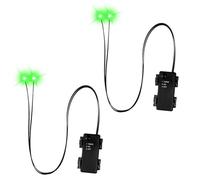 Kueohse Yeux LED d'halloween avec Minuterie 2 Pièces Décor de Jardin Yeux de Squelette Décorations d'halloween Extérieur Vente de Liquidation d'halloween Vert