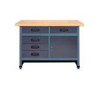 Industrial Quality Supplies Établi 1200 × 600 × 840 mm, 5 tiroirs Quantité:1