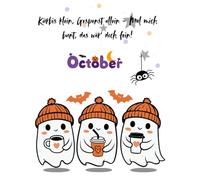 Kürbis klein, Gespenster allein - Mal mich bunt, das wär' doch fein!: Halloween Malbuch, 80 Seiten, Lustige Hexen, Süße Fledermäuse, Halloween Malbuch ... für Halloween, Für Mädchen und Jungen