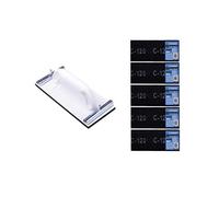 Küssner kit Ponceuse à main 230 x 105 mm avec 5 pièces grilles abrasives à grain 120, Cale à Poncer Manuelle, Cale à poncer Rectangulaire A0180-900512 Blanc