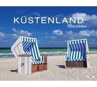Küstenland Kalender 2027 - Meer erleben: Großer Foto-Wandkalender. Landschaften-Kalender 2027 mit atemberaubenden Fotos der Ostsee- und Nordseeküste. 44 x 34 cm Querformat.