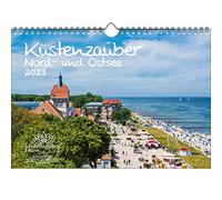 Küstenzauber Calendrier de la mer du Nord et de la Baltique Format A4 pour la côte 2023 - Seelenzauber