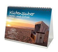 Küstenzauber Calendrier de Table Din A5 de la Mer du Nord et de la Baltique pour la Côte 2022 - Seelenzauber