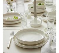 Kütahya Porselen Bone Crest - Service de Table 18 Pièces pour 6 Personnes - Porcelaine Fine - Design Élégant - Assiettes et Bols - Compatible Lave-Vaisselle