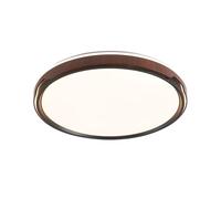 KUEYANB Plafonnier Minimaliste De Style Chinois Pour Chambre À Coucher, Imitation Bois De Noyer, LED À Économie D'énergie, Design Ultra-fin, Facile À Installer.